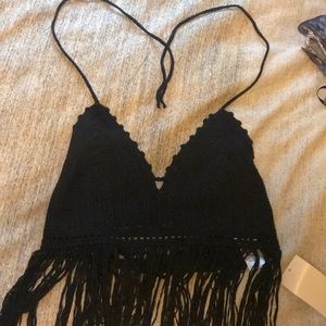 Black fringe crop